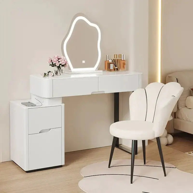 Vanity Table Set Makeup Table with Mirror and Chair-GCC Home Center