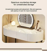 Load image into Gallery viewer, Vanity Table Set with LED Mirror, Storage Drawers, and Chair-GCC Home Center