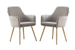 Load image into Gallery viewer, Velvet Dining Chair with Golden Metal Legs-GCC Home Center