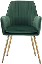 Load image into Gallery viewer, Velvet Dining Chair with Golden Metal Legs-GCC Home Center