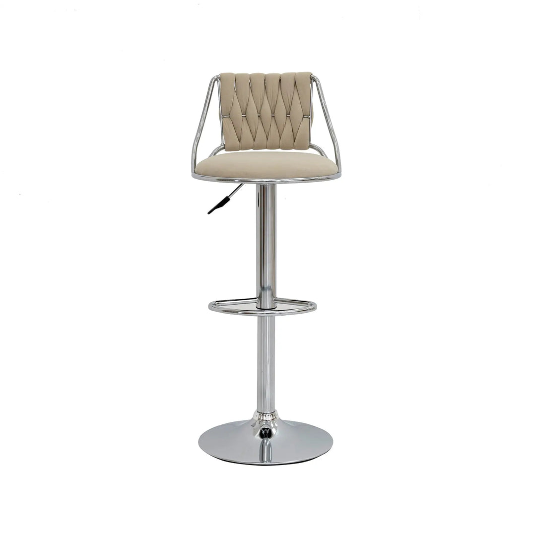 Velvet Fabric Bar Chair