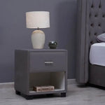 Load image into Gallery viewer, Velvet Single Drawer Night Stand