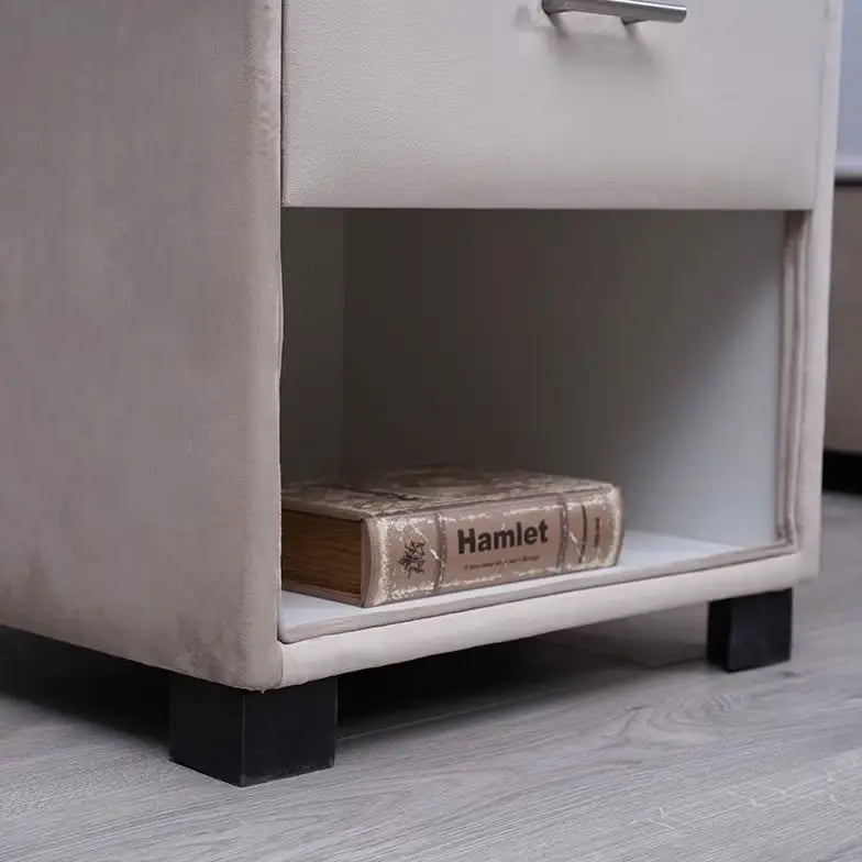 Velvet Single Drawer Night Stand