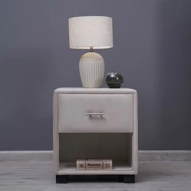 Velvet Single Drawer Night Stand