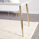Load image into Gallery viewer, Victoria Marble finish dining Table with Golden Legs-GCC Home Center