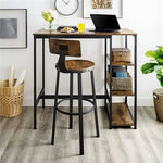 Load image into Gallery viewer, Vintage Style Rustic Brown Bar Chairs - Set of 2-GCC Home Center
