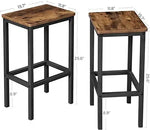 Load image into Gallery viewer, Vintage Style Rustic Brown Bar Stools - Set of 2-GCC Home Center