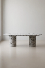 Load image into Gallery viewer, Viola Marble Dining Table – Luxury Statement Piece