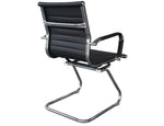 Load image into Gallery viewer, Visitors Office Chair, Waiting Room &amp; Reception PU Chair - Black-GCC Home Center