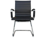 Load image into Gallery viewer, Visitors Office Chair, Waiting Room &amp; Reception PU Chair - Black-GCC Home Center