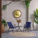 Load image into Gallery viewer, Vista Blue 3-Piece Balcony Bistro Set – 1 + 2 Seater Outdoor Chairs with Coffee Table, All-Weather Garden Furniture**