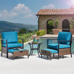 Load image into Gallery viewer, VITAL 5 Pieces Patio Furniture Set Outdoor Patio Conversation Bistro Set Modern Chairs with Coffee Table for Home and Balcony Patio Outdoor Furniture Conversation Sets Porch Chairs (VI-CTS-02)