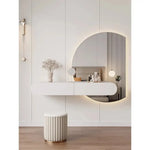 Load image into Gallery viewer, Wall-Mounted Dressing Table with Mirror - White-GCC Home Center