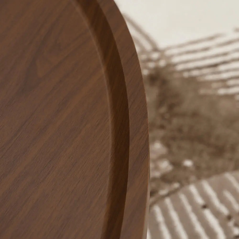 Walnut & Black Coffee Table