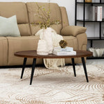 Load image into Gallery viewer, Walnut &amp; Black Coffee Table