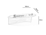 Load image into Gallery viewer, Walnut Coffee Table - Engineered Wood With Tempered Glass