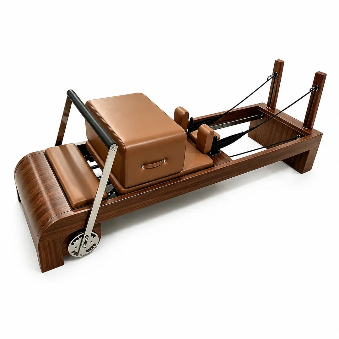 Walnut Wood Premium Quality Pilates Reformer Machine With CE Certification Heavy Duty for Studios Fitness Equipment