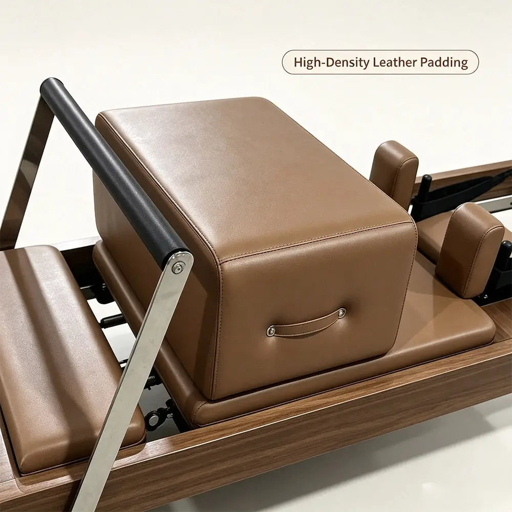 Walnut Wood Premium Quality Pilates Reformer Machine With CE Certification Heavy Duty for Studios Fitness Equipment