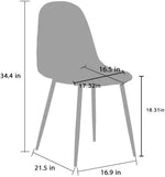 Load image into Gallery viewer, Washable PU Cushion Seat Back Dining Brown Chair-GCC Home Center