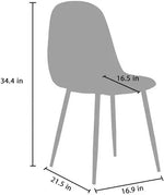 Load image into Gallery viewer, Washable PU Cushion Seat Back Dining Brown Chair-GCC Home Center