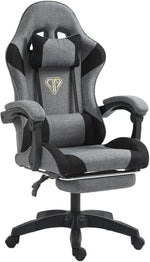 Load image into Gallery viewer, Wemart Gaming Chair, Computer Chair with Fabric?Office Chair with Armrest &amp; Adjustable Seat, Ergonomic Video Game Chair with Neck and Massage Lumbar Support (grey)-GCC Home Center