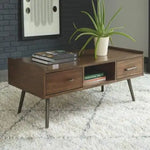 Load image into Gallery viewer, Wentzel Walnut Coffee Table with storage