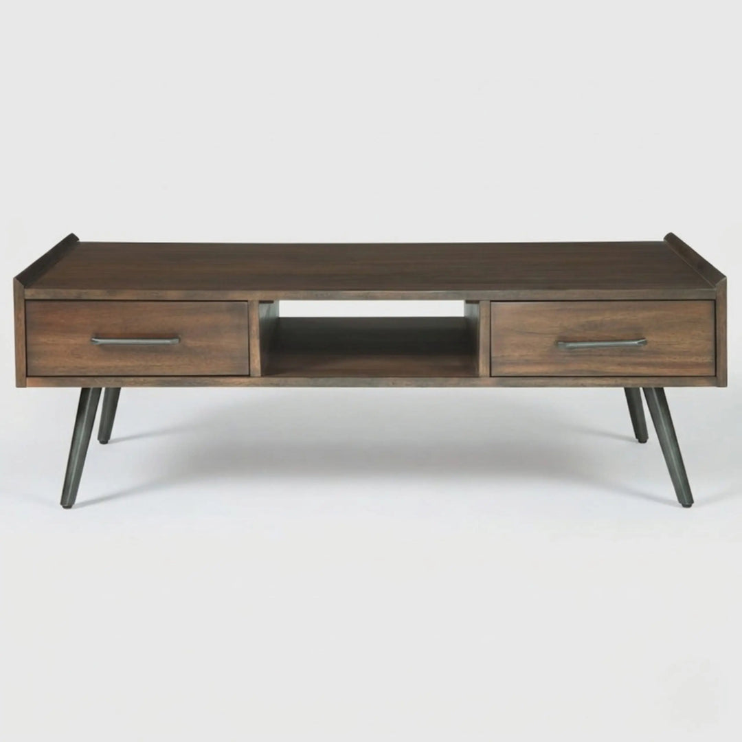 Wentzel Walnut Coffee Table with storage