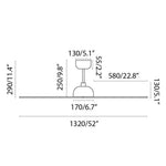 Load image into Gallery viewer, White Ceiling Fan Ø132cm With Remote Control