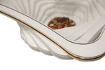 Load image into Gallery viewer, White Coffee Table – With Gold Detail &amp; Glass (106 x 106 cm)
