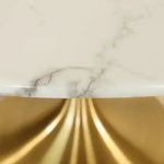 Load image into Gallery viewer, White Faux Marble Dining Table