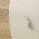 Load image into Gallery viewer, White Faux Marble Dining Table