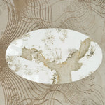 Load image into Gallery viewer, White &amp; Gold Modern Coffee Table