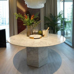 Load image into Gallery viewer, White Italian Carrara Marble Dining Table-GCC Home Center
