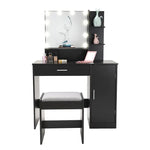 Load image into Gallery viewer, Wide Vanity Set with Mirror And Stool-GCC Home Center