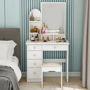 Wide Vanity Set with Stool and Mirror-GCC Home Center