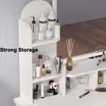 Load image into Gallery viewer, Wide Vanity Set with Stool and Mirror-GCC Home Center