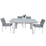 Load image into Gallery viewer, Wonderful Aluminum Frame 6-Seater Outdoor Dining Set with Cushions for Garden and Patio, Light Gray-GCC Home Center