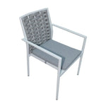 Load image into Gallery viewer, Wonderful Aluminum Frame 6-Seater Outdoor Dining Set with Cushions for Garden and Patio, Light Gray-GCC Home Center