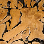 Load image into Gallery viewer, Wooden Coffee Table – Teak Root Patchwork Design