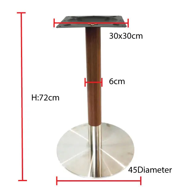 Wooden Color Square Table Base