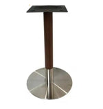 Load image into Gallery viewer, Wooden color Table Base , Wood &amp; Steel Base Material