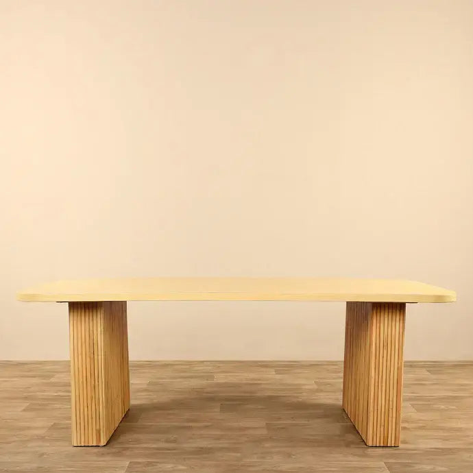 Wooden Dining Table – 220CM | Timeless Natural Elegance