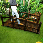 Load image into Gallery viewer, Wooden Garden Arc Bridge With Railings-GCC Home Center