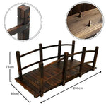 Load image into Gallery viewer, Wooden Garden Arc Bridge With Railings-GCC Home Center