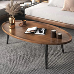Load image into Gallery viewer, Wooden Oval Coffee Table Rustic Coffee Table Mid-Century Modern Oval Sofa Table Nesting Tables Center Table for Living Room Bedroom Office Furniture Easy Assembly (31.5") (001)
