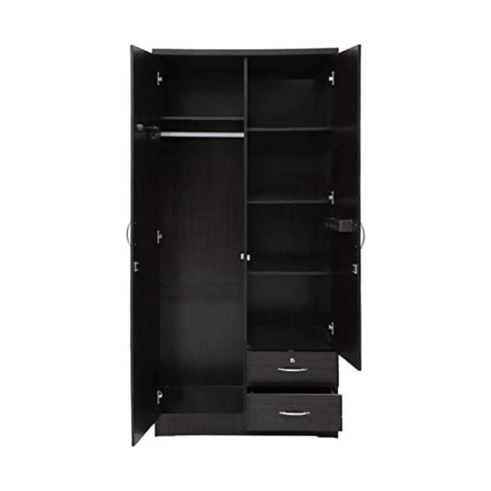 Wooden Wardrobe for Clothes Storage - Spacious 2-Door Design, DIY Assembly with Delivery Included-GCC Home Center