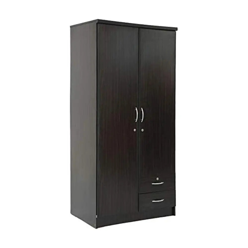 Wooden Wardrobe for Clothes Storage - Spacious 2-Door Design, DIY Assembly with Delivery Included-GCC Home Center