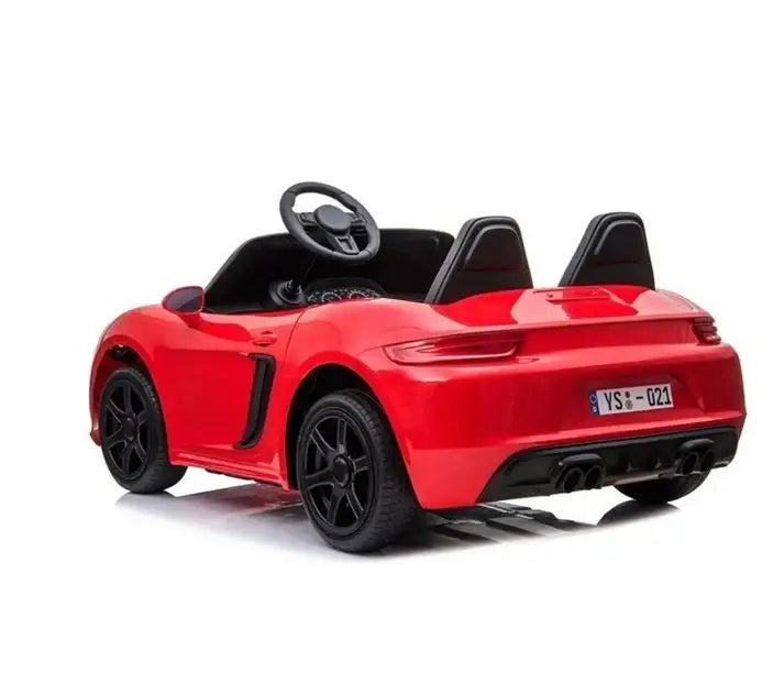 XL 24V Super Fast -2 Seat Porsche Style Kids Sports Car - Red– Double the Space, Double the Adventure!