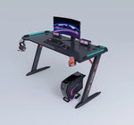 Load image into Gallery viewer, Z-Shaped Master Gaming Desk With RGBLights-120cm-GCC Home Center